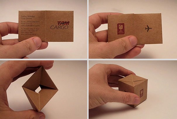 Transformable Cargo Box Business Card