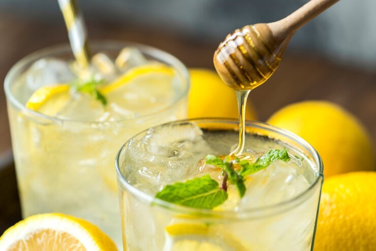 Honey and lemon juice